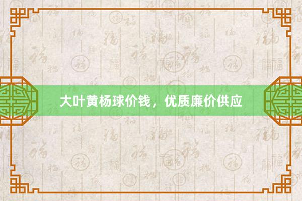 大叶黄杨球价钱，优质廉价供应